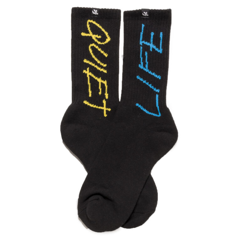 QUIET LIFE PENCIL SOCKS -  BLACK (1PR)