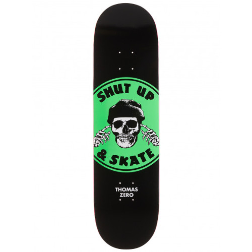 ZERO THOMAS SHUT UP & SKATE GREEN 8.5