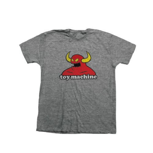 TOY MACHINE MONSTER TEE ASH HEATHER