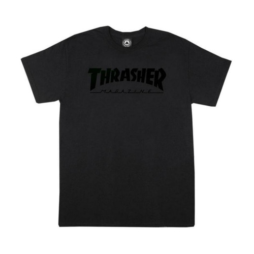 THRASHER MAGAZINE LOGO S/S TEE BLACK