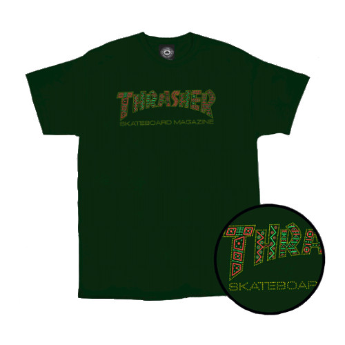 THRASHER DAVIS S/S TEE FOREST GREEN