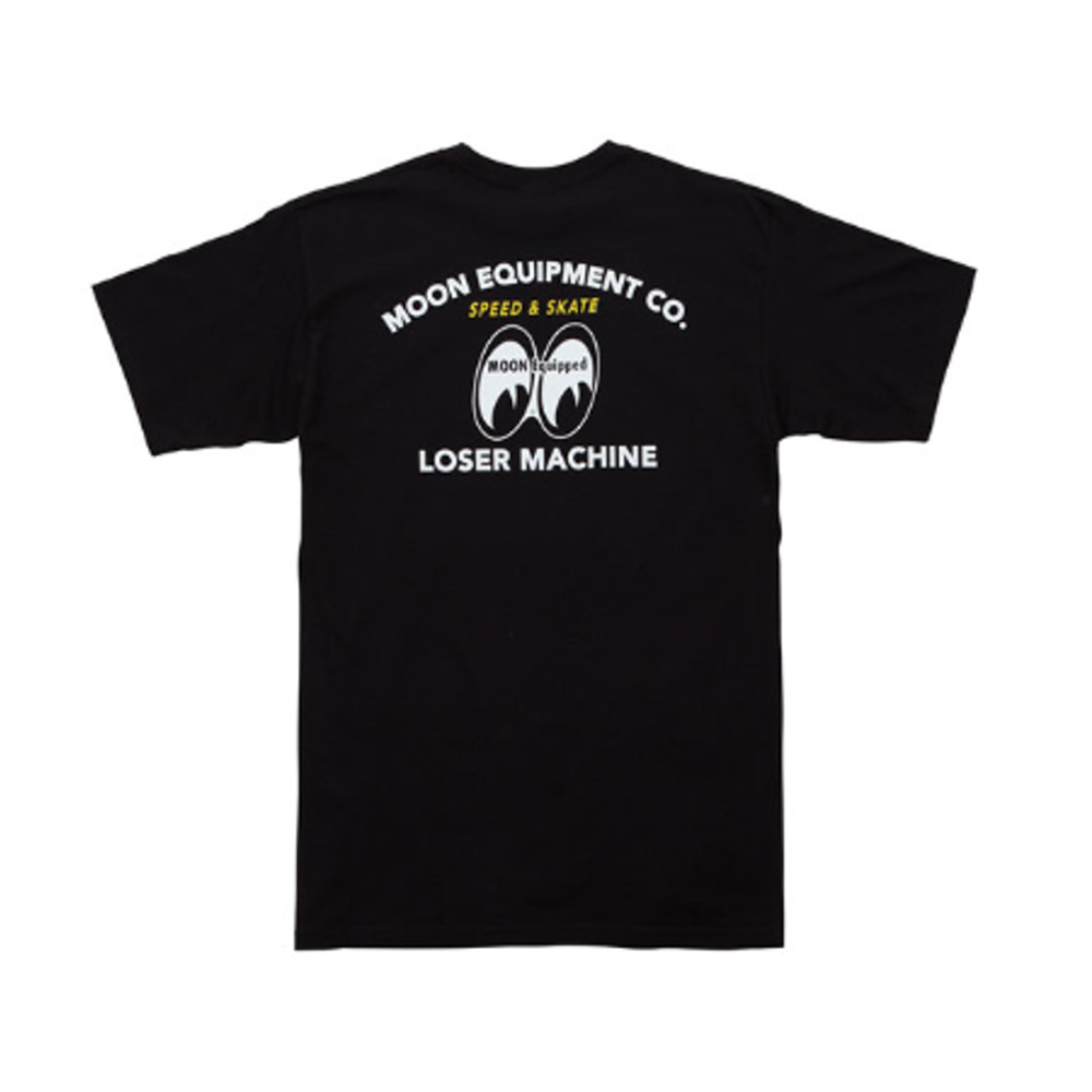 LOSER MACHINE X MOONEYES SPEED SHIFT TEE BLACK