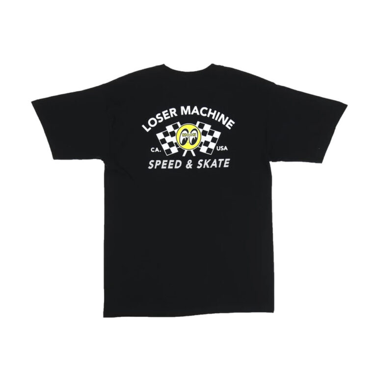 LOSER MACHINE X MOONEYES HOLESHOT TEE BLACK