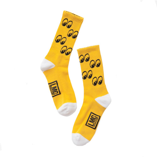 LOSER MACHINE X MOONEYES MID SOCK YELLOW OS