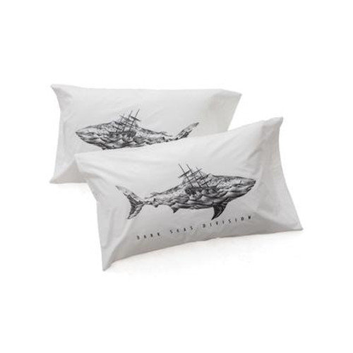 DARK SEAS CHRONICLE PILLOW CASE WHITE
