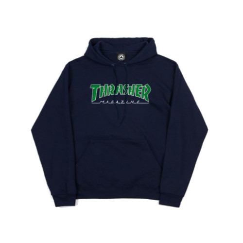 THRASHER OUTLINED HOOD NAVY