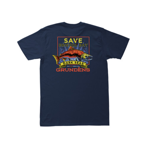 DARK SEAS DSXGRUNDENS SAVE BRISTOL BAY PREM TEE NAVY