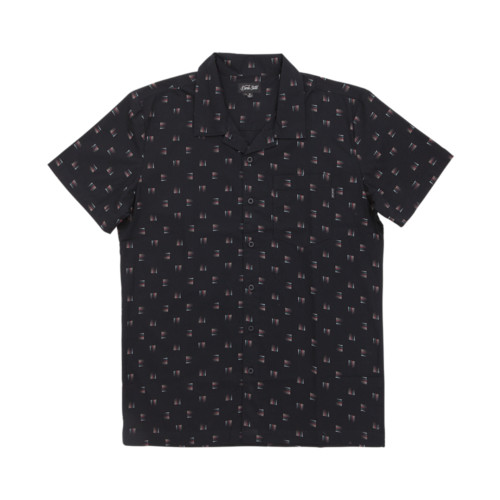 DARK SEAS COWELLS S/S BLOUSE BLACK