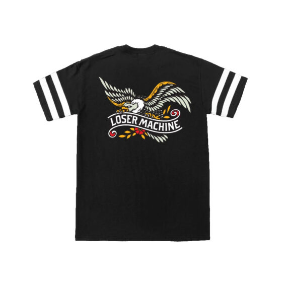 LOSER MACHINE GLORY BOUND TWO STRIPE JERSEY BLACK/WHITE