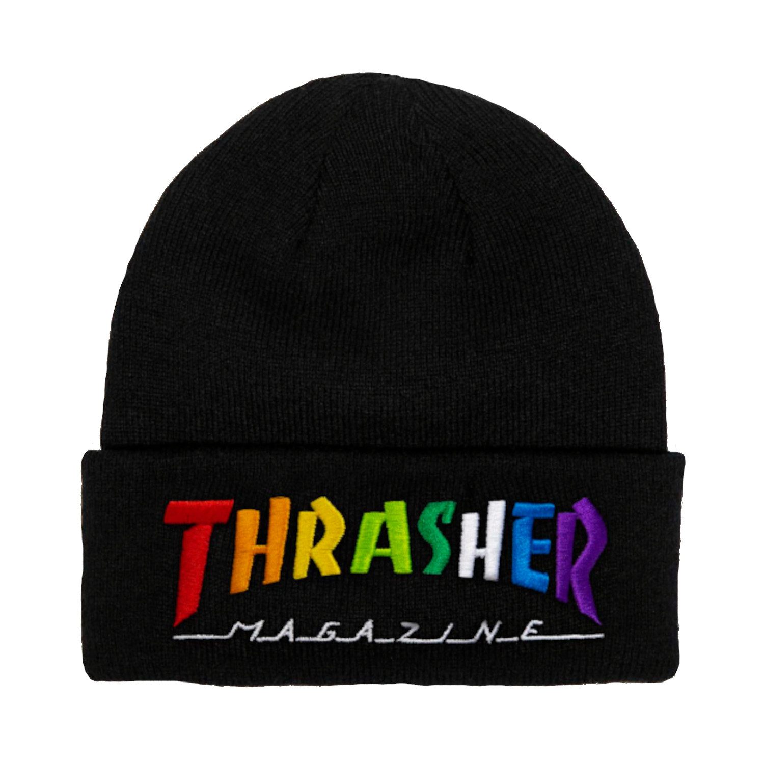 THRASHER RAINBOW MAG BEANIE BLACK OS – Allstyle Distribution