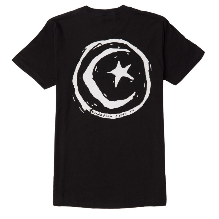 FOUNDATION STAR AND MOON TEE BLACK - Image 2