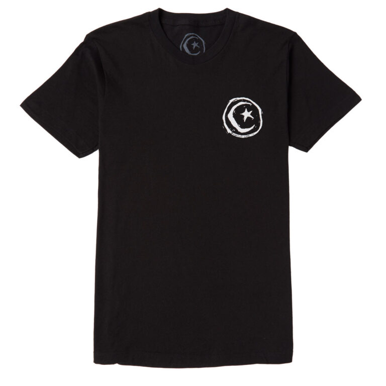 FOUNDATION STAR AND MOON TEE BLACK