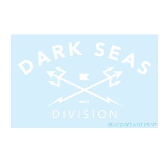 DARK SEAS SMALL HEADMASTER STICKER WHITE