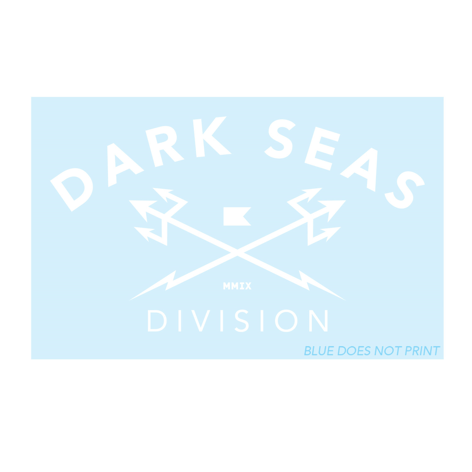 DARK SEAS SMALL HEADMASTER STICKER WHITE