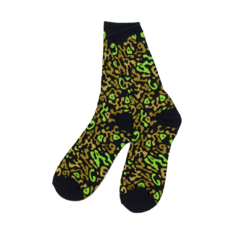 TOY MACHINE CAMO SOCKS BLACK/GREEN OS
