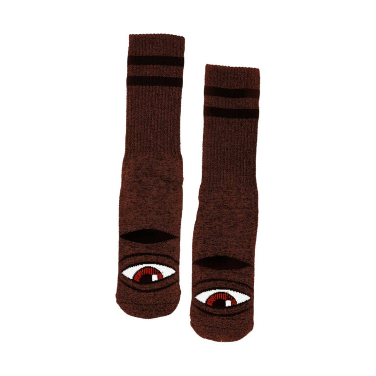 TOY MACHINE HEATHER SECT EYE SOCK RUST HEATHER OS