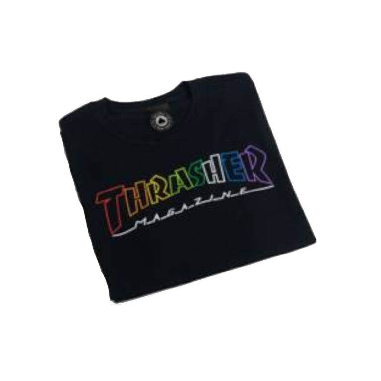 THRASHER OUTLINED RAINBOW MAG S/S T-SHIRT BLACK - Image 2