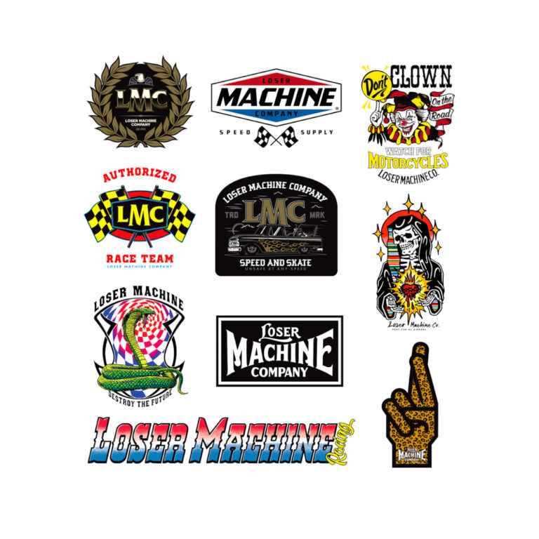 LOSER MACHINE LOSER MC STICKERPACK VIII ASSORTED