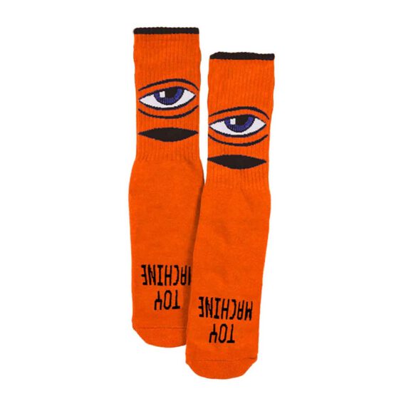 TOY MACHINE SECT EYE YOUTH SOCK ORANGE OS