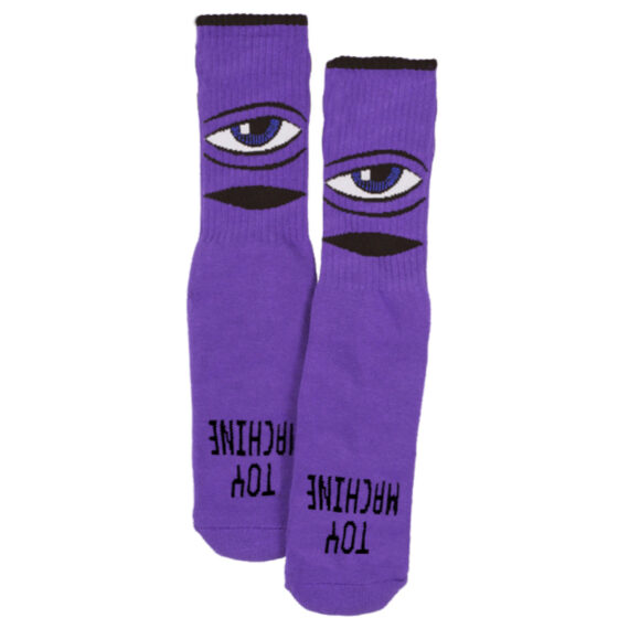 TOY MACHINE SECT EYE YOUTH SOCK PURPLE OS