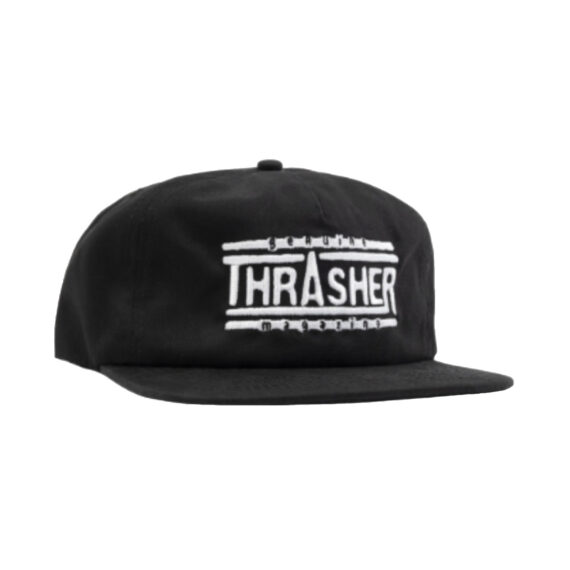 THRASHER GENUINE LOGO SNAPBACK BLACK OS