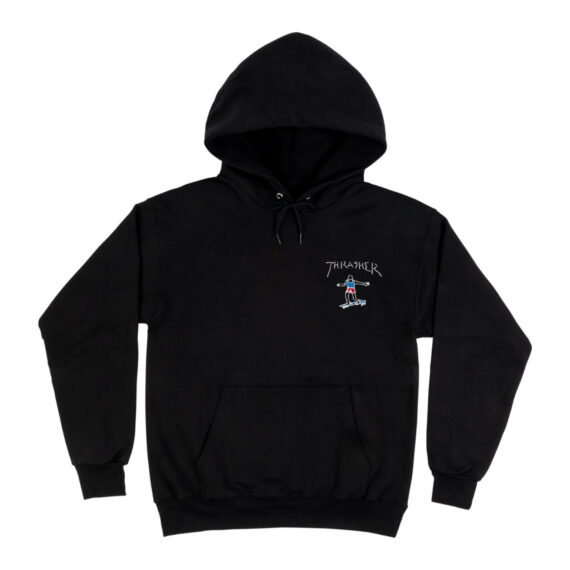 THRASHER GONZ MINI LOGO HOODIE BLACK