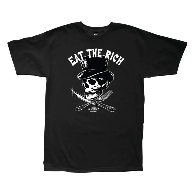 LOSER MACHINE EAT THE RICH S/S T-SHIRT BLACK