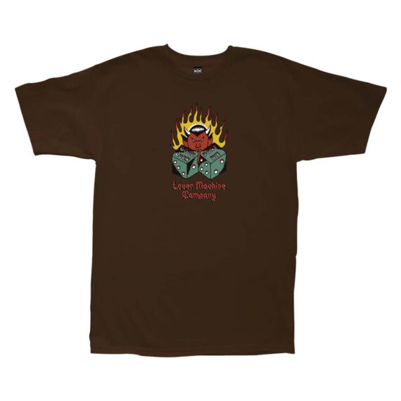 LOSER MACHINE DANGEROUS TOYS S/S T-SHIRT CHOCOLATE