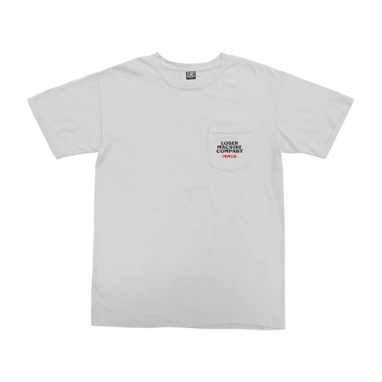 LOSER MACHINE HAVEN'T WON POCKET T-SHIRT WHITE - Image 2
