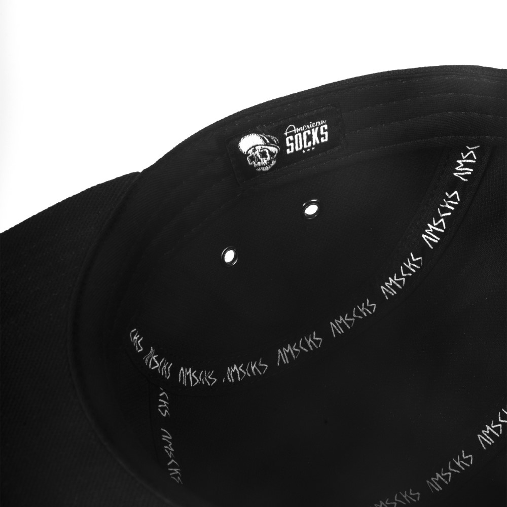 AMERICAN SOCKS 5PANEL CAP BLACK - Image 2