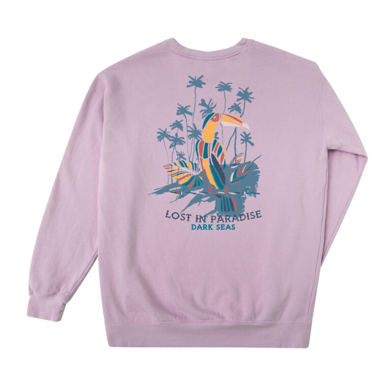 DARK SEAS PARADISE PIGMENT CREW FLEECE SAGE