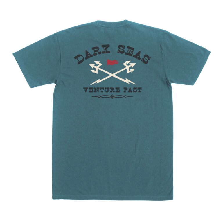 DARK SEAS TUMBLEWEED PIGMENT S/S T-SHIRT BLUE FIN