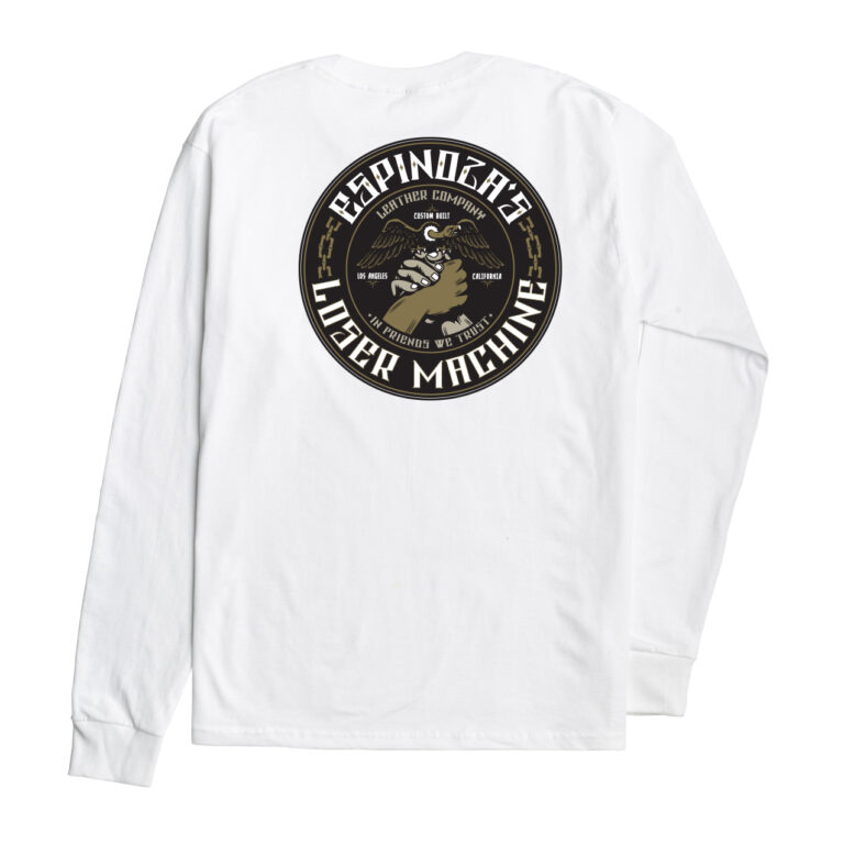 LOSER MACHINE X ESPINOZAS BROTHERHOOD L/S T-SHIRT WHITE
