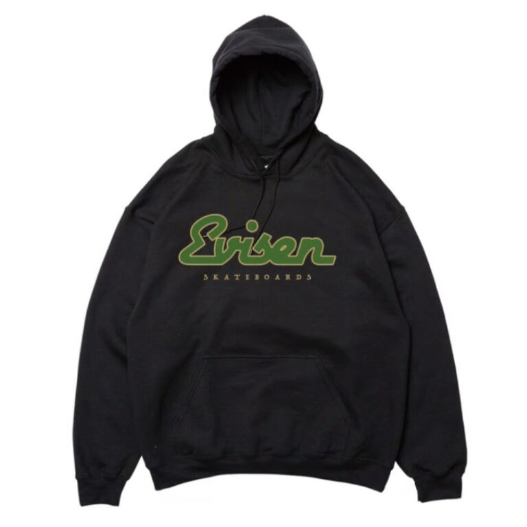 EVISEN DINER LOGO HOODIE HOODED SWEAT BLACK