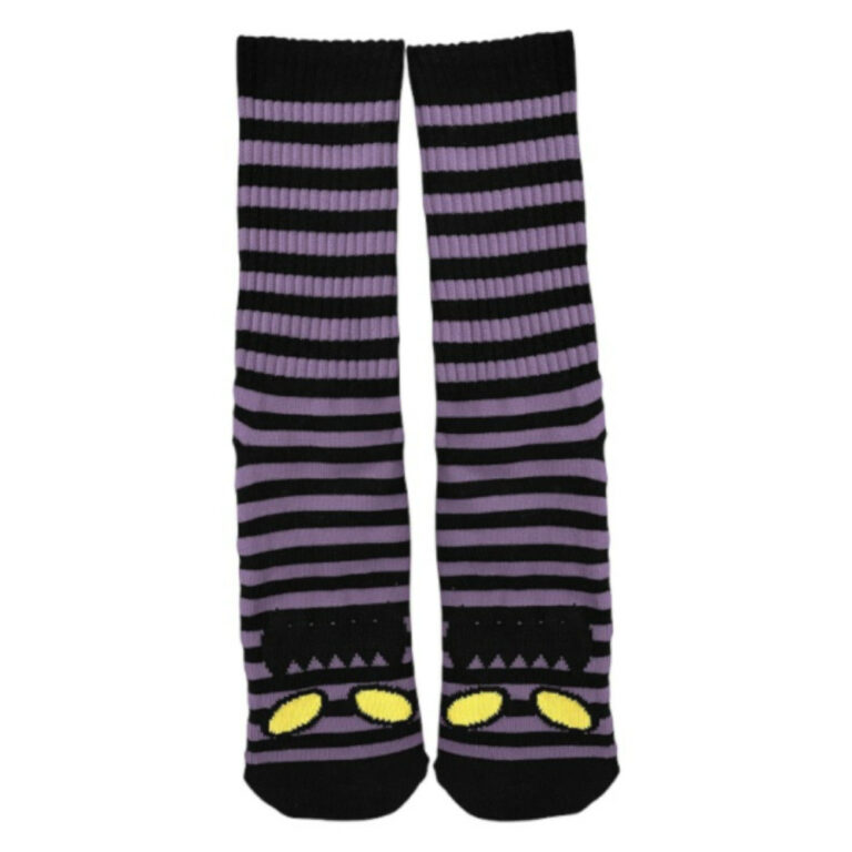 TOY MACHINE MONSTER MINI STRIPES SOCK PURPLE
