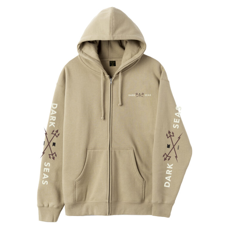 DARK SEAS HEADMASTER ZIP HOODED FLEECE SANDSTONE - Image 2