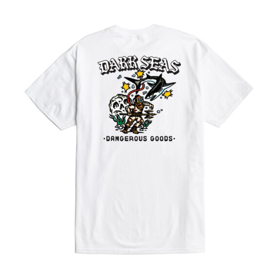 DARK SEAS AQUALUNG STOCK TEE WHITE