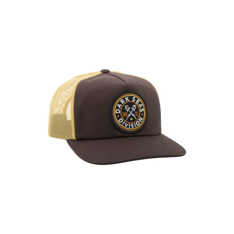 DARK SEAS NAV TRUCKER HEADWEAR BROWN/GOLD
