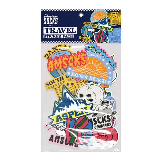 AMERICAN SOCKS TRAVEL STICKER PACK