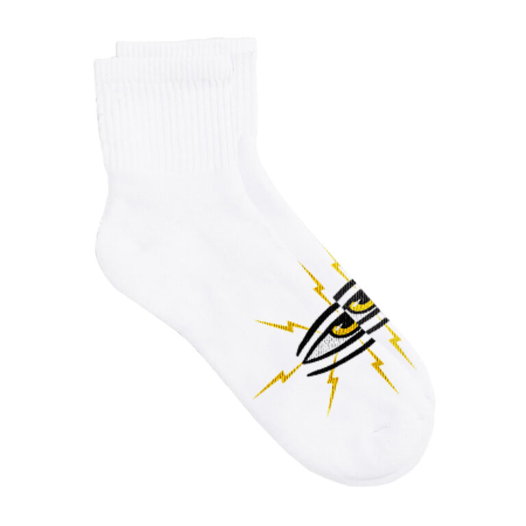 TOY MACHINE SECT BOLT SHORT SOCK WHITE