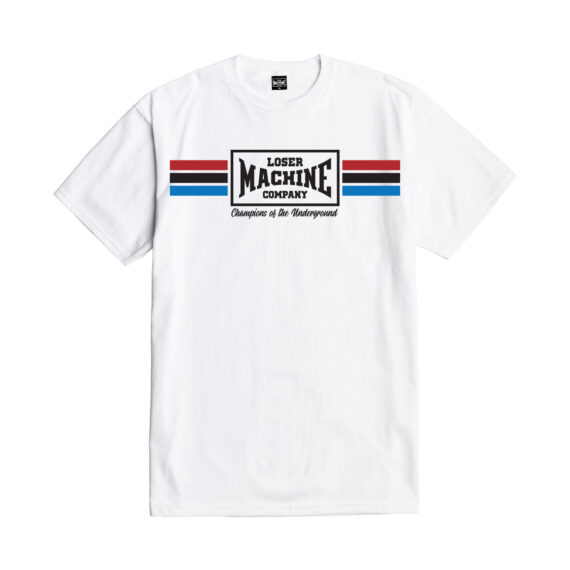 LOSER MACHINE WARM-UPS ST TEE WHITE