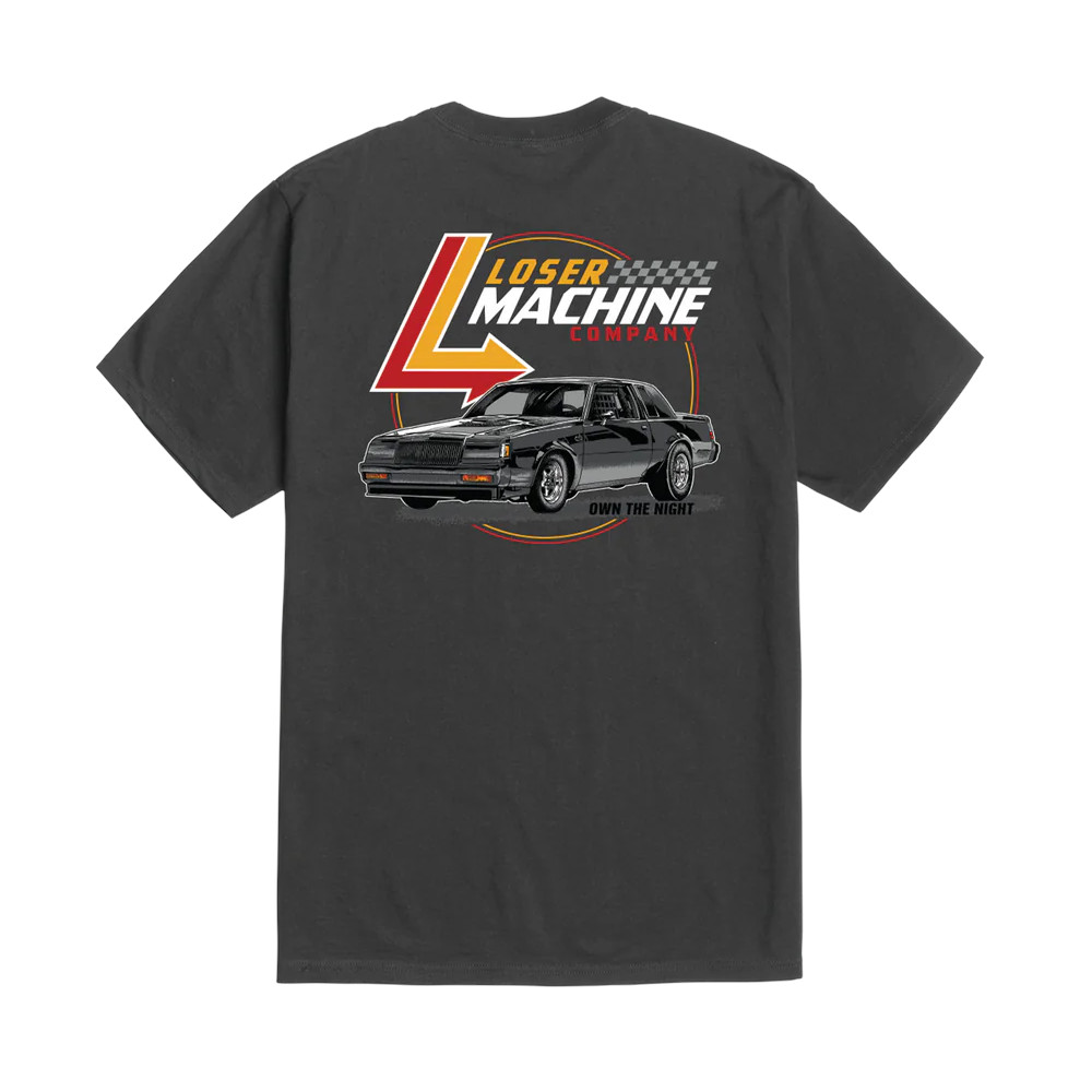 LOSER MACHINE GRAND MACHINE ST TEE DUSTY BLACK