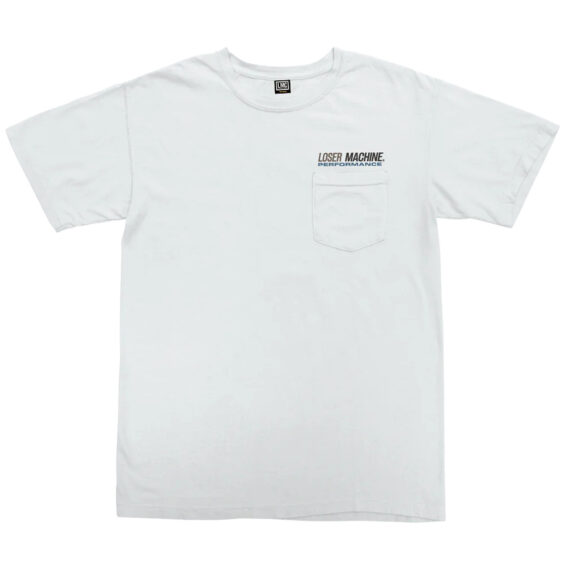 LOSER MACHINE AMERICAN STNRD ST PCKT TEE WHITE