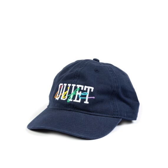 QUIET LIFE QUIET RAINBOW DAD HAT NAVY