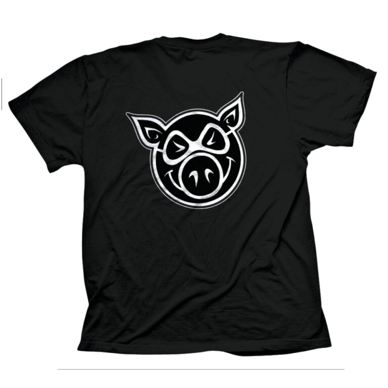 PIG F & B HEAD TEE BLACK