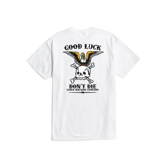 LOSER MACHINE HARDENED STOCK TEES WHITE