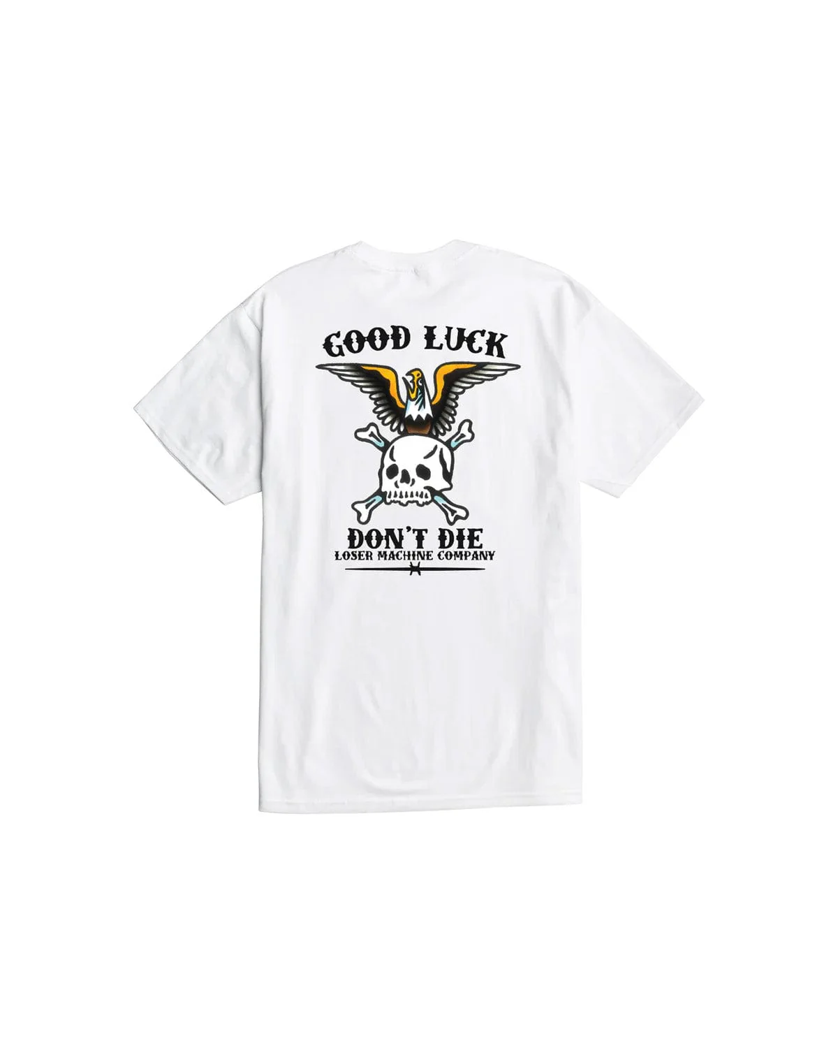 LOSER MACHINE HARDENED STOCK TEES WHITE