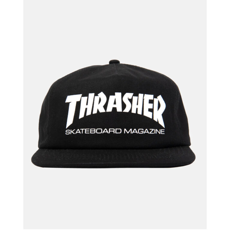 THRASHER SKATE MAG SNAPBACK BLACK/WHITE