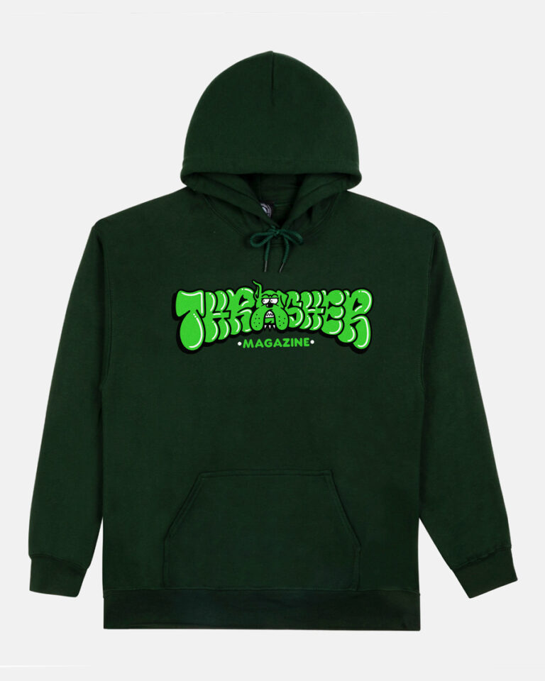 THRASHER BULLY HOODIE FOREST GREEN