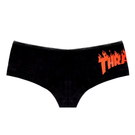 THRASHER FLAME HOT SHORTS BLACK